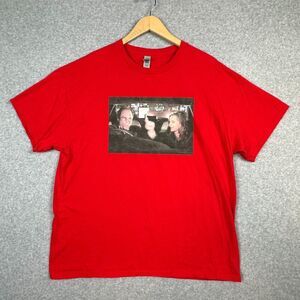 Gildan Heavy‎ Cotton T-Shirt XL Red Seinfield Season 6 George & Susan in Car